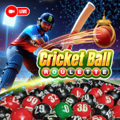Cricket Ball Roulette live casino game icon artwork